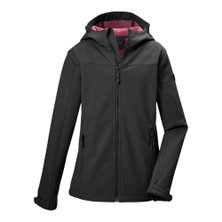 Killtec Softshelljacke KOS 483 (mit Kapuze, winddicht, wasserabweisend) schwarz Mädchen